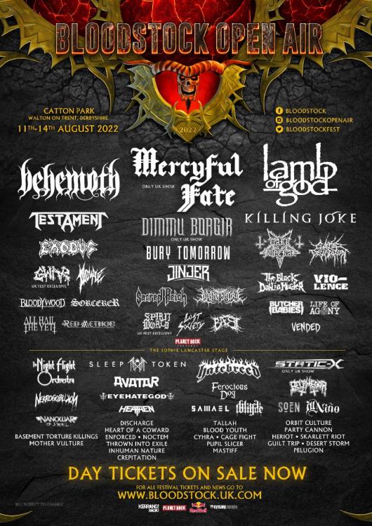 Bloodstock Festival 2022 - Announcement Feb 24
