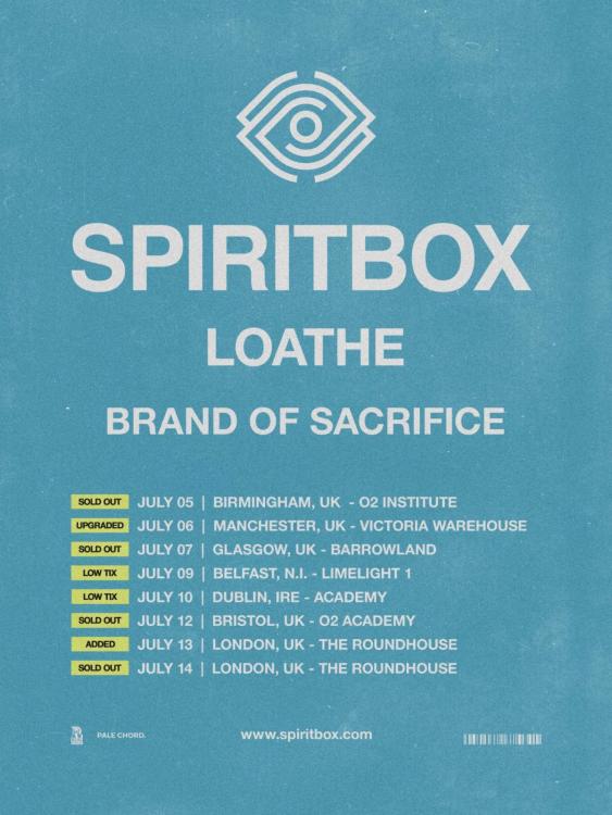 Spiritbox UK Tour 2023 - Updated