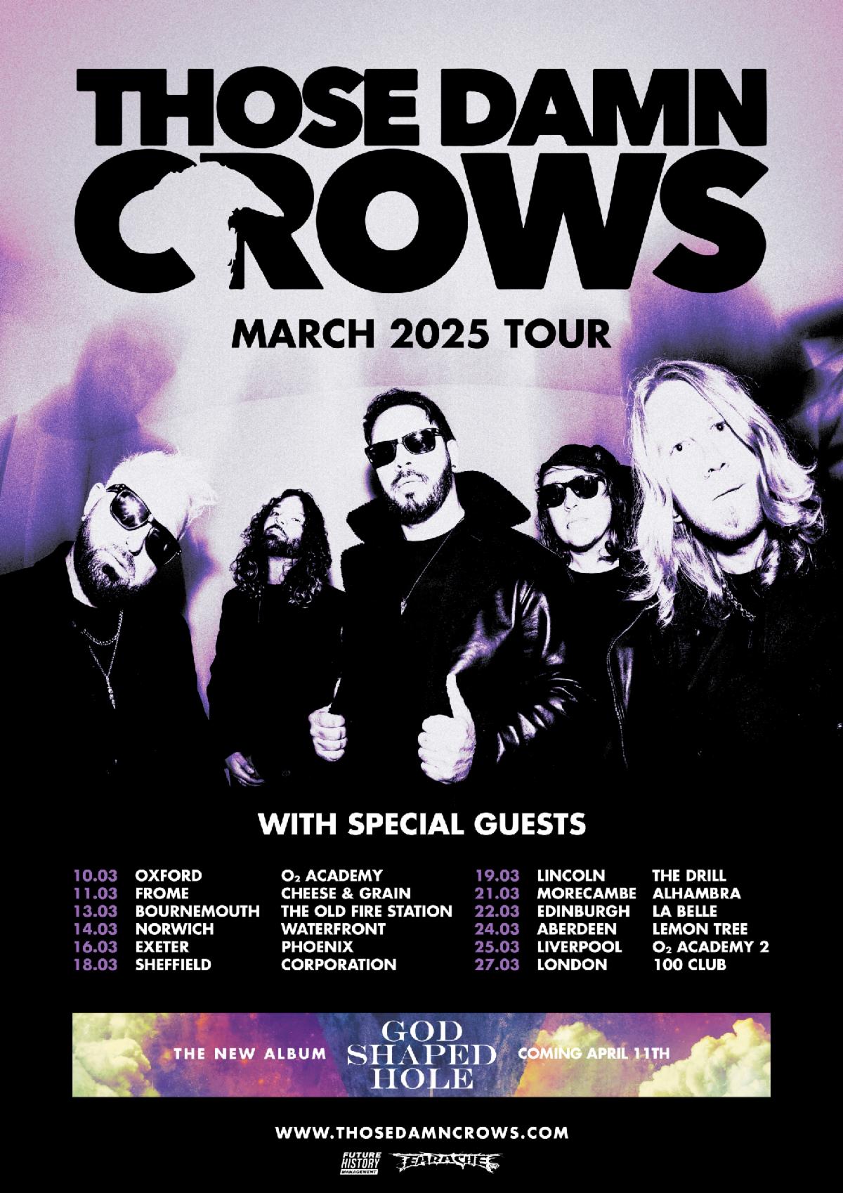 Those Damn Crows UK Tour 2025