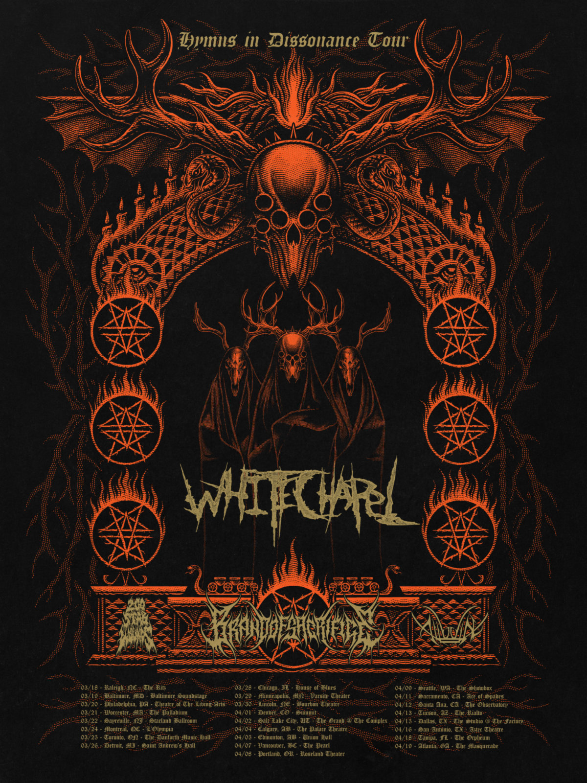 Whitechapel North American Tour 2025