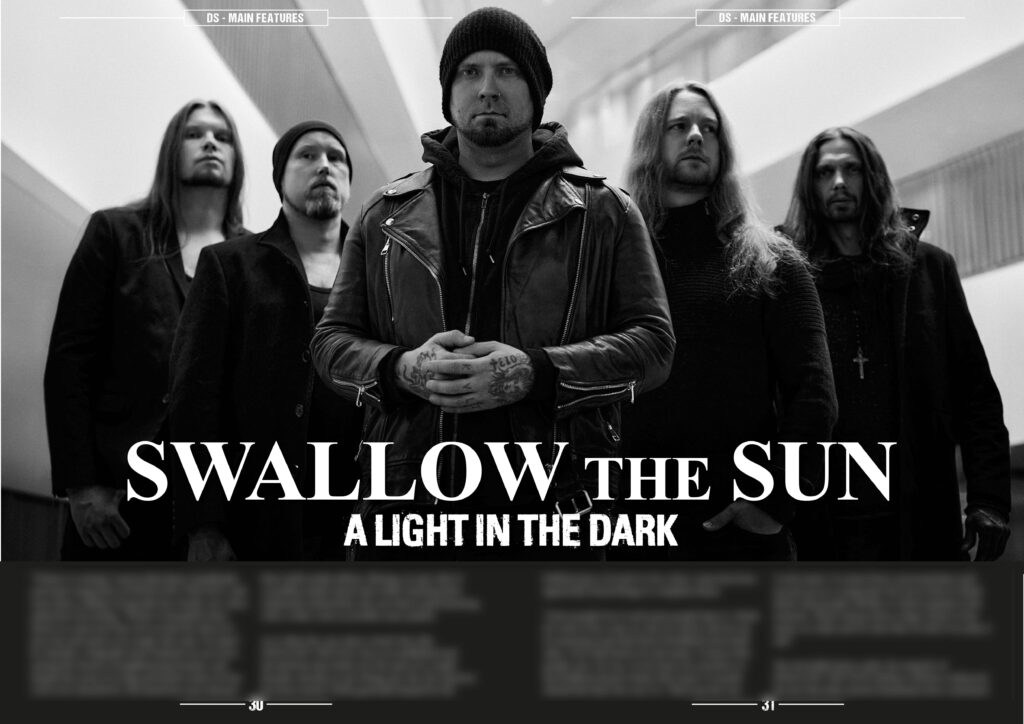 Swallow The Sun - Feature spread of DS116's cover article