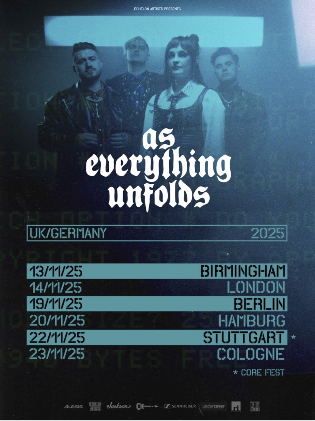 As Everything Unfolds European Tour 2025