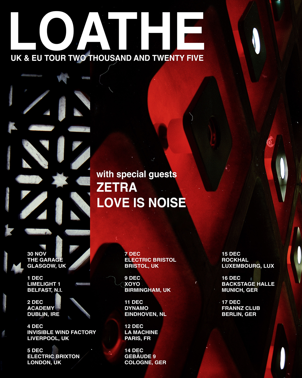 Loathe European Tour 2025