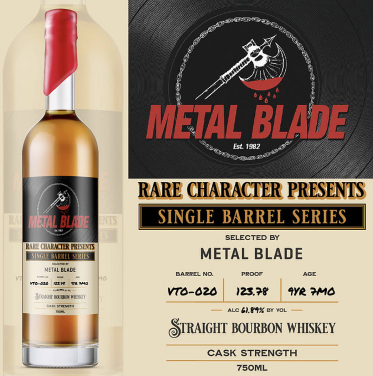 Metal Blade Records and Rare Character Whiskey Company 2025